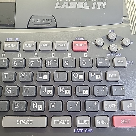 Vintage Casio Label It! KL-8100PLUS Printer Sharp Wizard OZ-630 Organizer Bundle